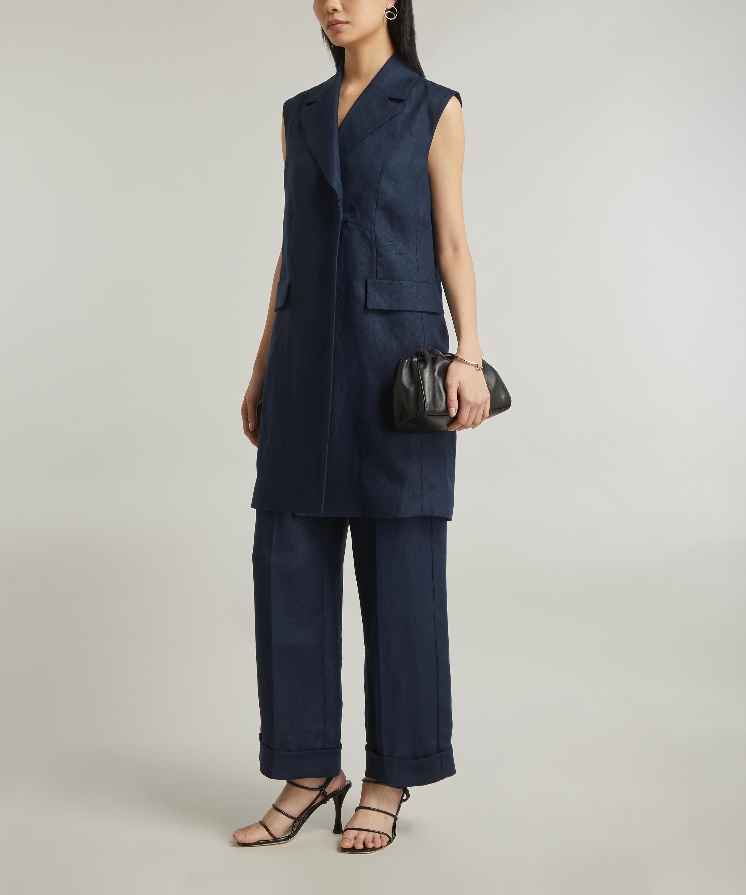 S Max Mara - Marie Linen Long Vest image number 1