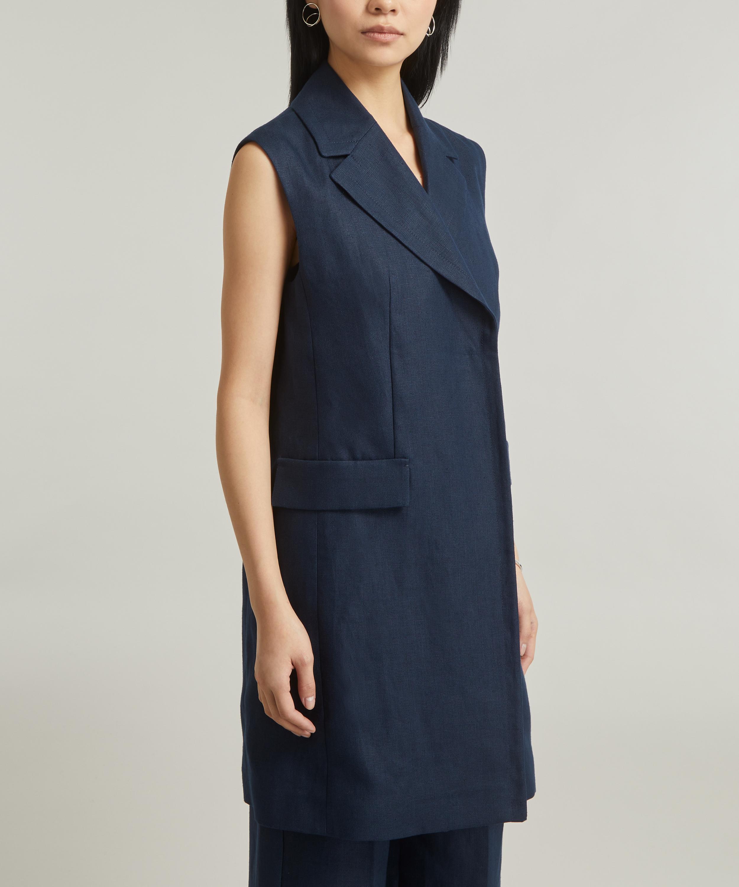 S Max Mara - Marie Linen Long Vest image number 2