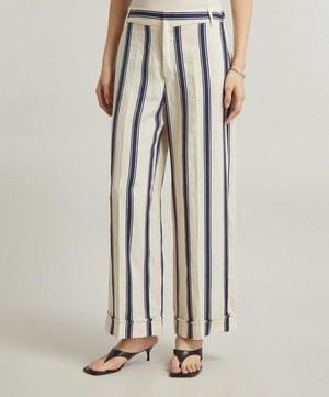 S Max Mara - Elise Striped Trousers image number 2