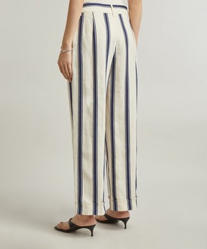 S Max Mara - Elise Striped Trousers image number 3