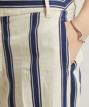 S Max Mara - Elise Striped Trousers image number 4