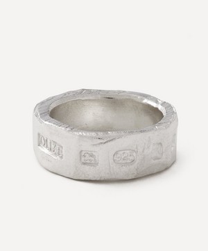 The Ouze - Sterling Silver Hallmark Band Ring image number 0