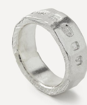 The Ouze - Sterling Silver Hallmark Band Ring image number 1