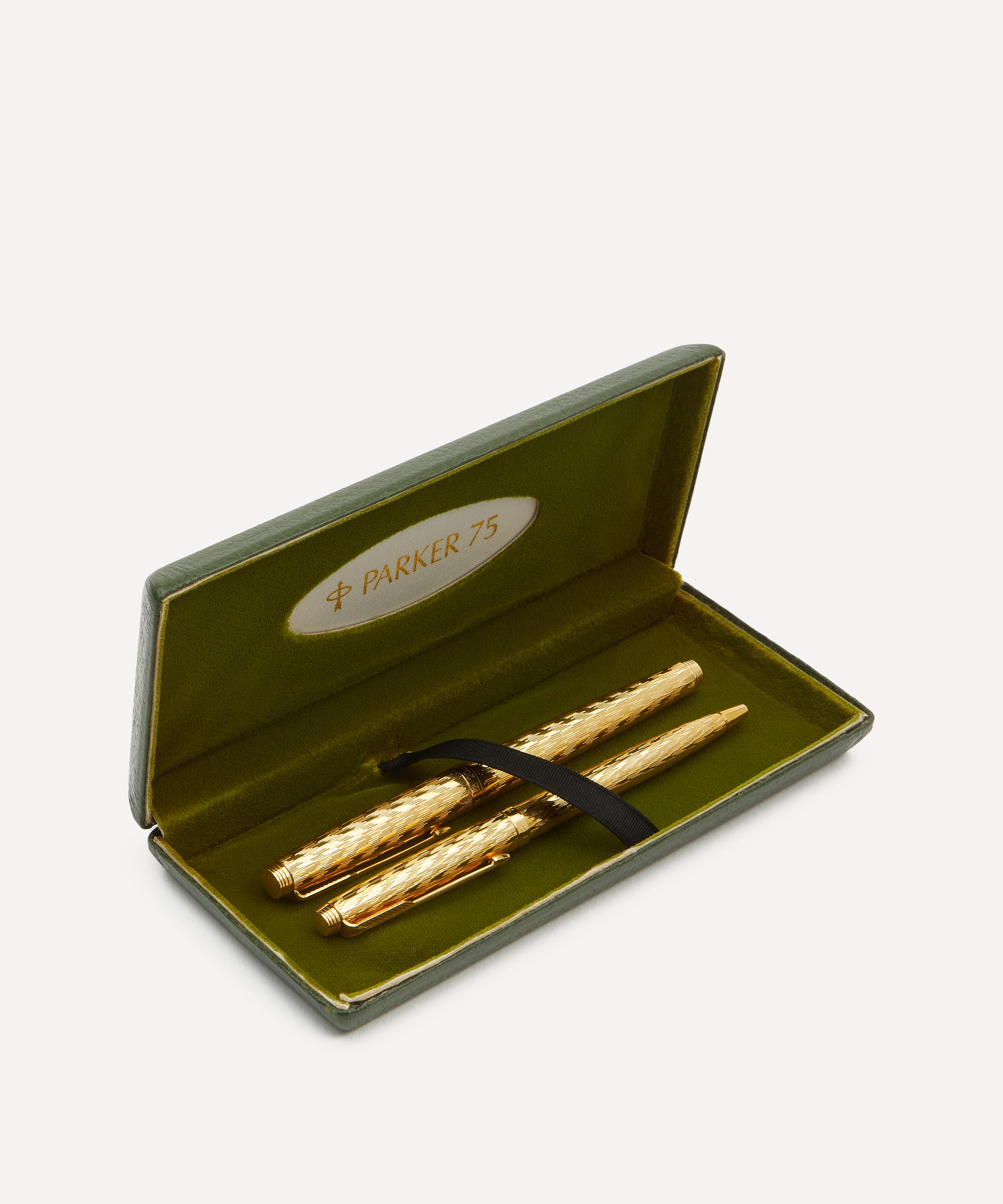Vintage - Early French Parker 75 Fountain and Ballpoint Pen Set image number 0