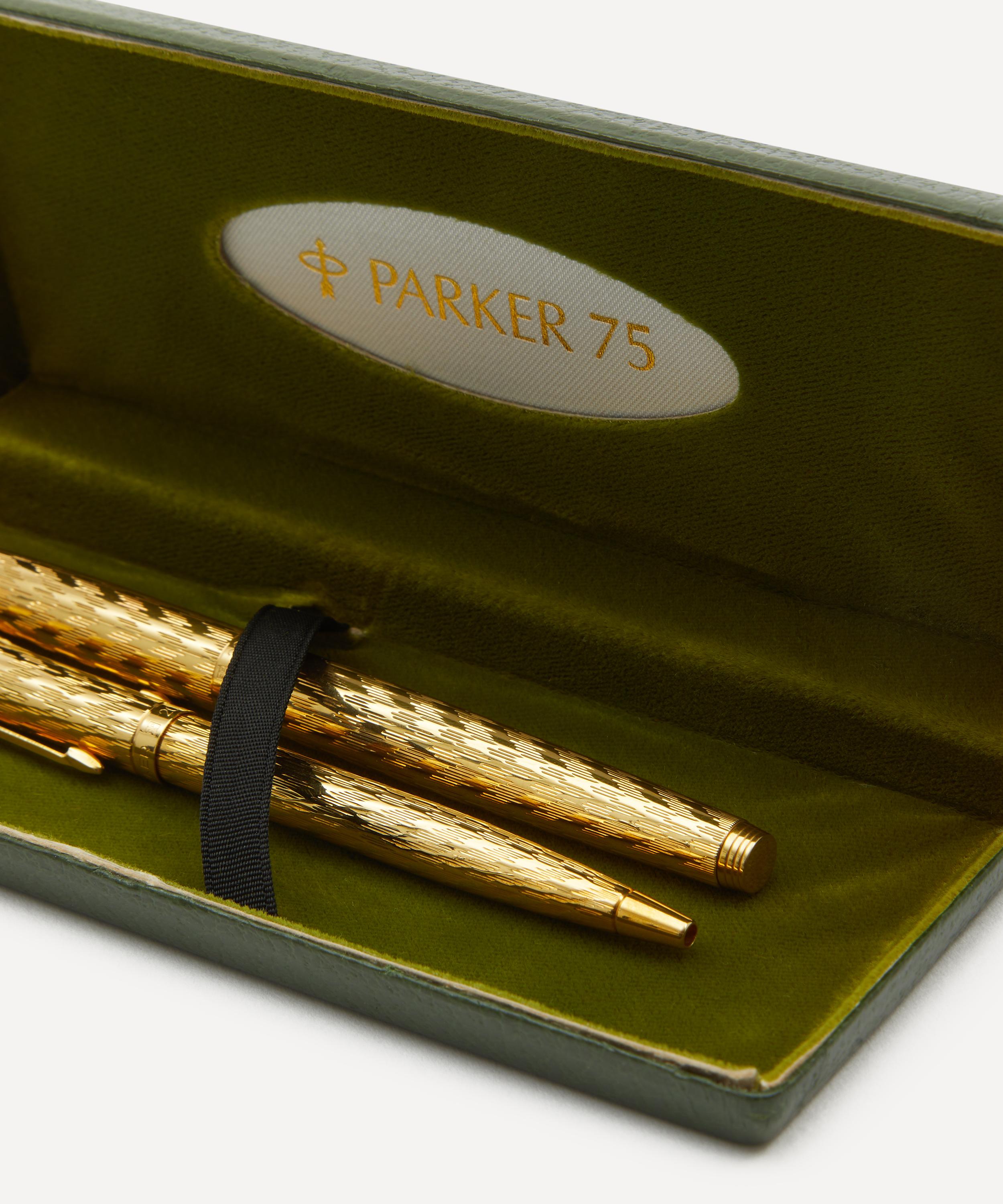 Vintage - Early French Parker 75 Fountain and Ballpoint Pen Set image number 3