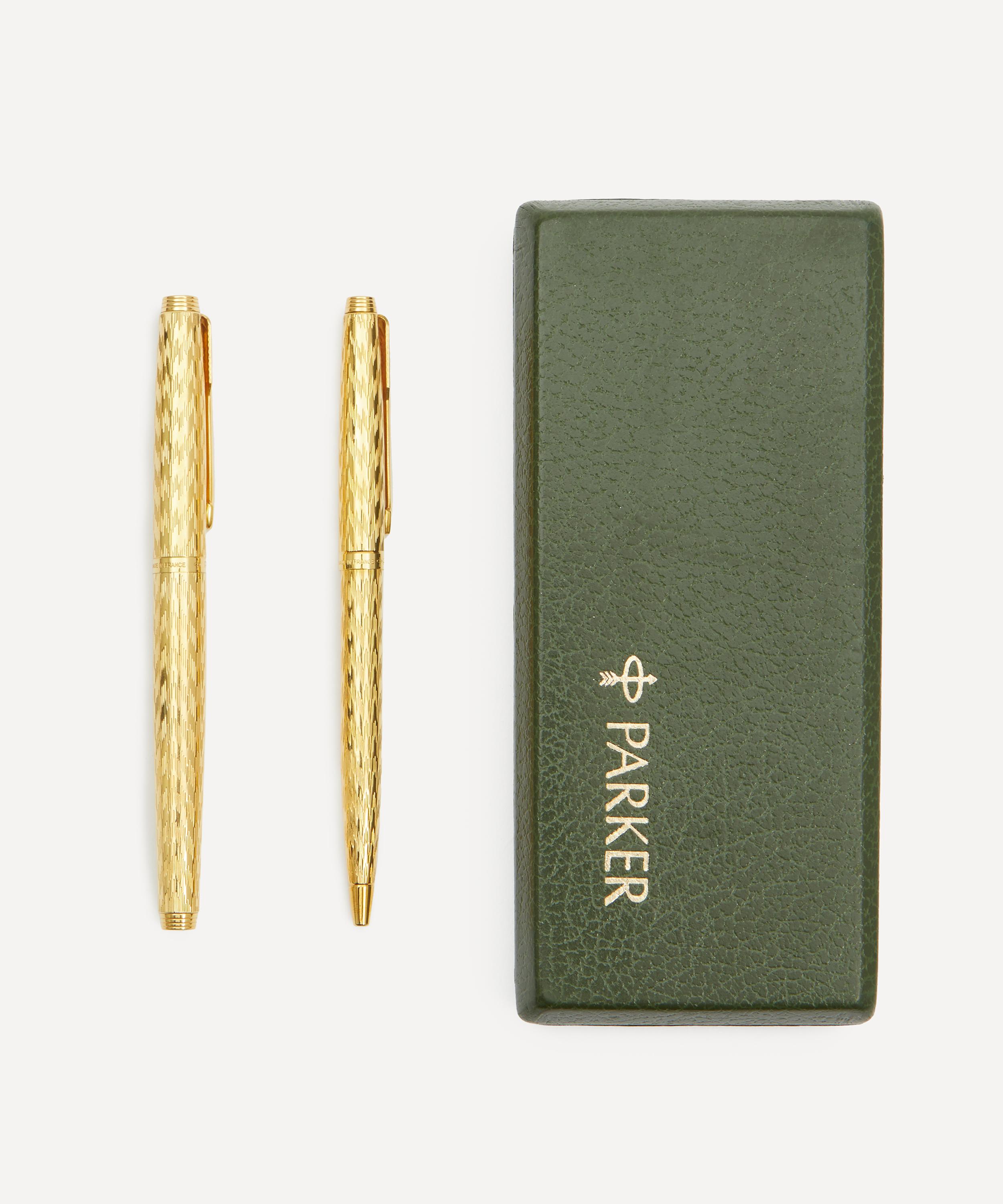 Vintage - Early French Parker 75 Fountain and Ballpoint Pen Set image number 4