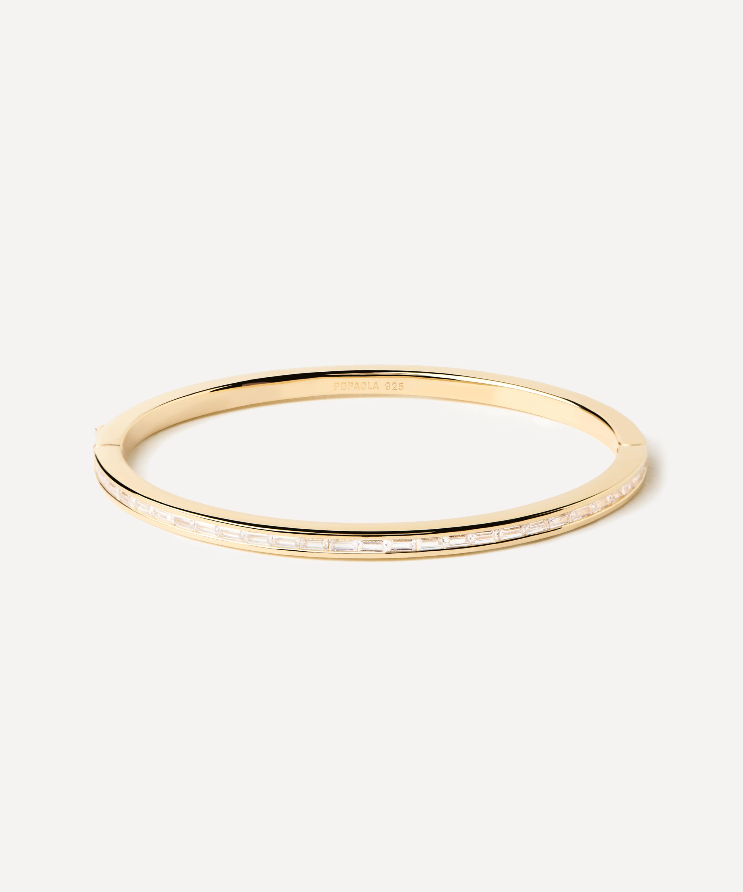 PDPAOLA - 18ct Gold-Plated Viena Bangle Bracelet image number 0