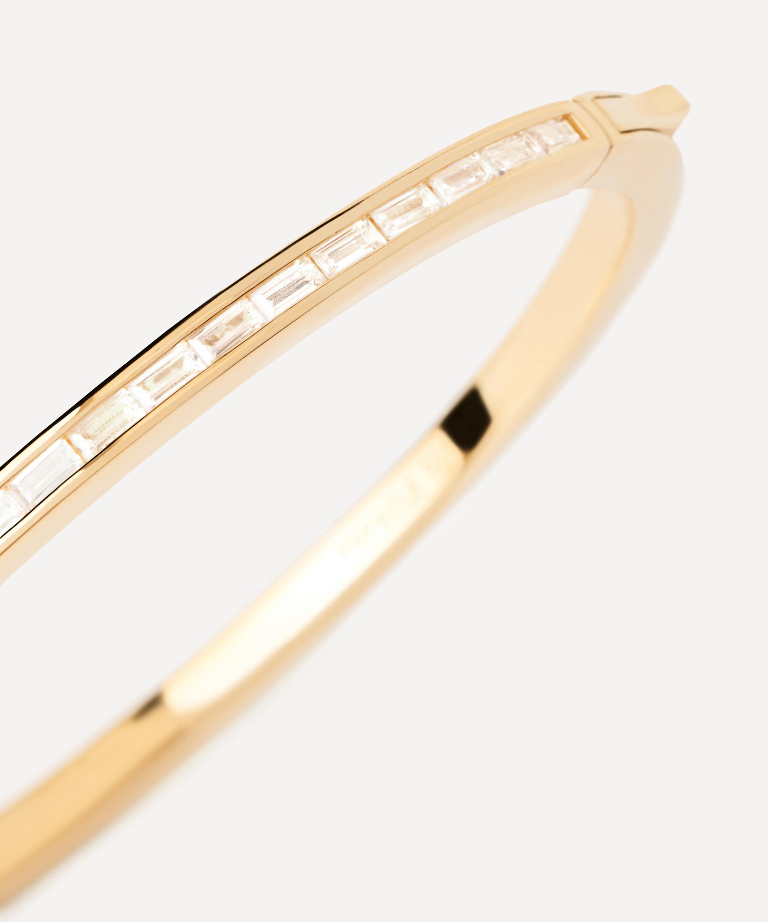 PDPAOLA - 18ct Gold-Plated Viena Bangle Bracelet image number 3
