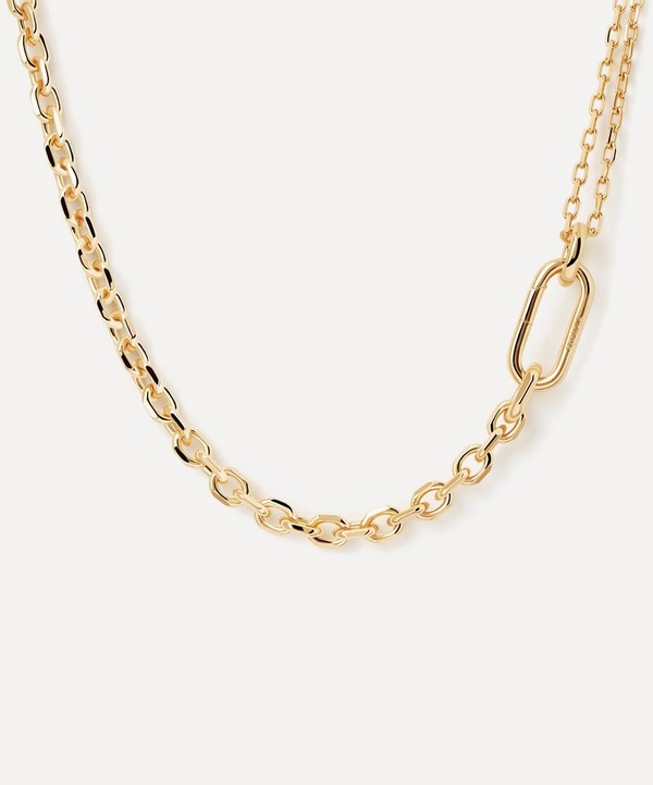 PDPAOLA - 18ct Gold-Plated Vesta Chain Necklace