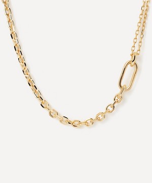 PDPAOLA - 18ct Gold-Plated Vesta Chain Necklace image number 0