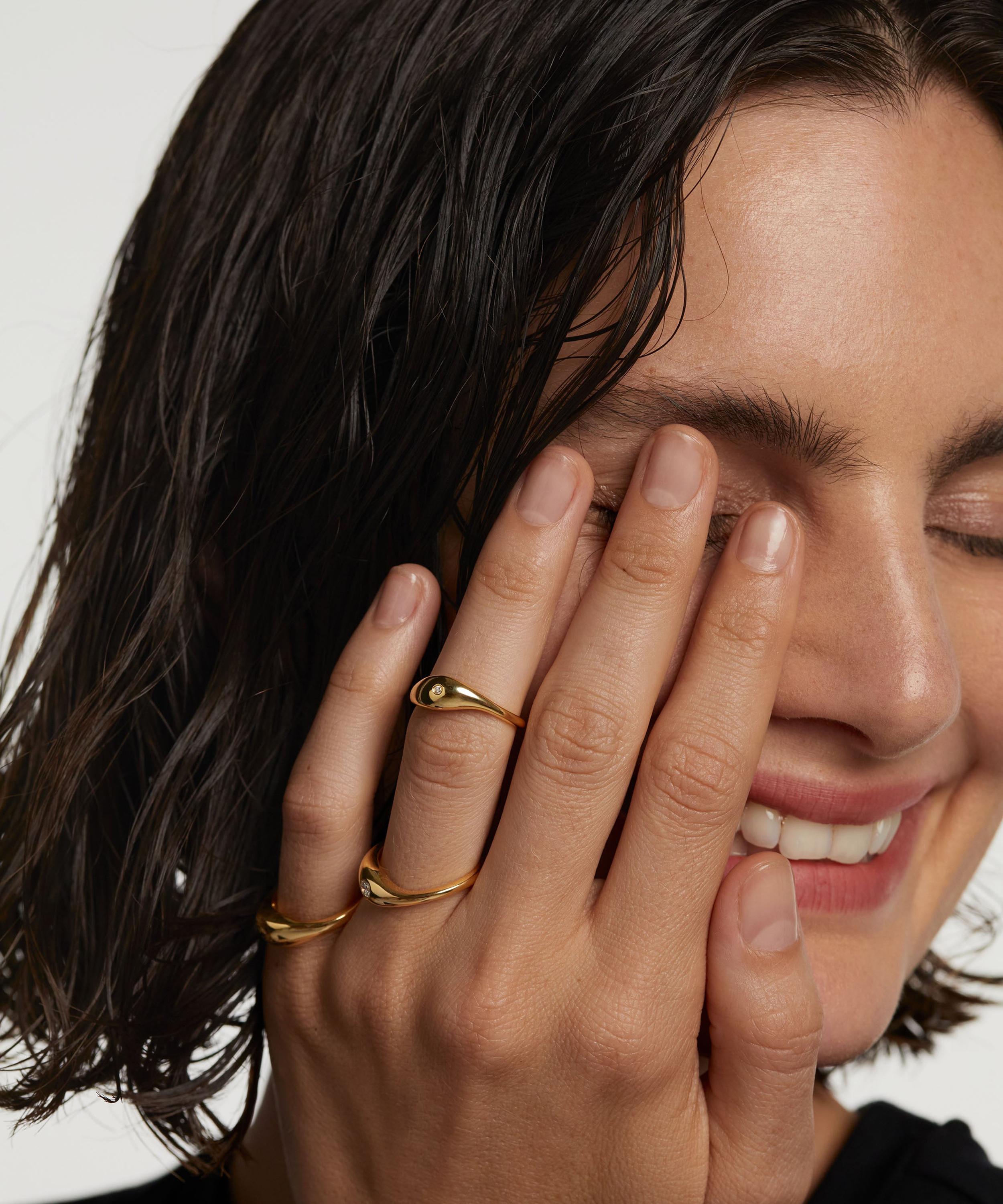 PDPAOLA - 18ct Gold-Plated Sugar Ring Set image number 1