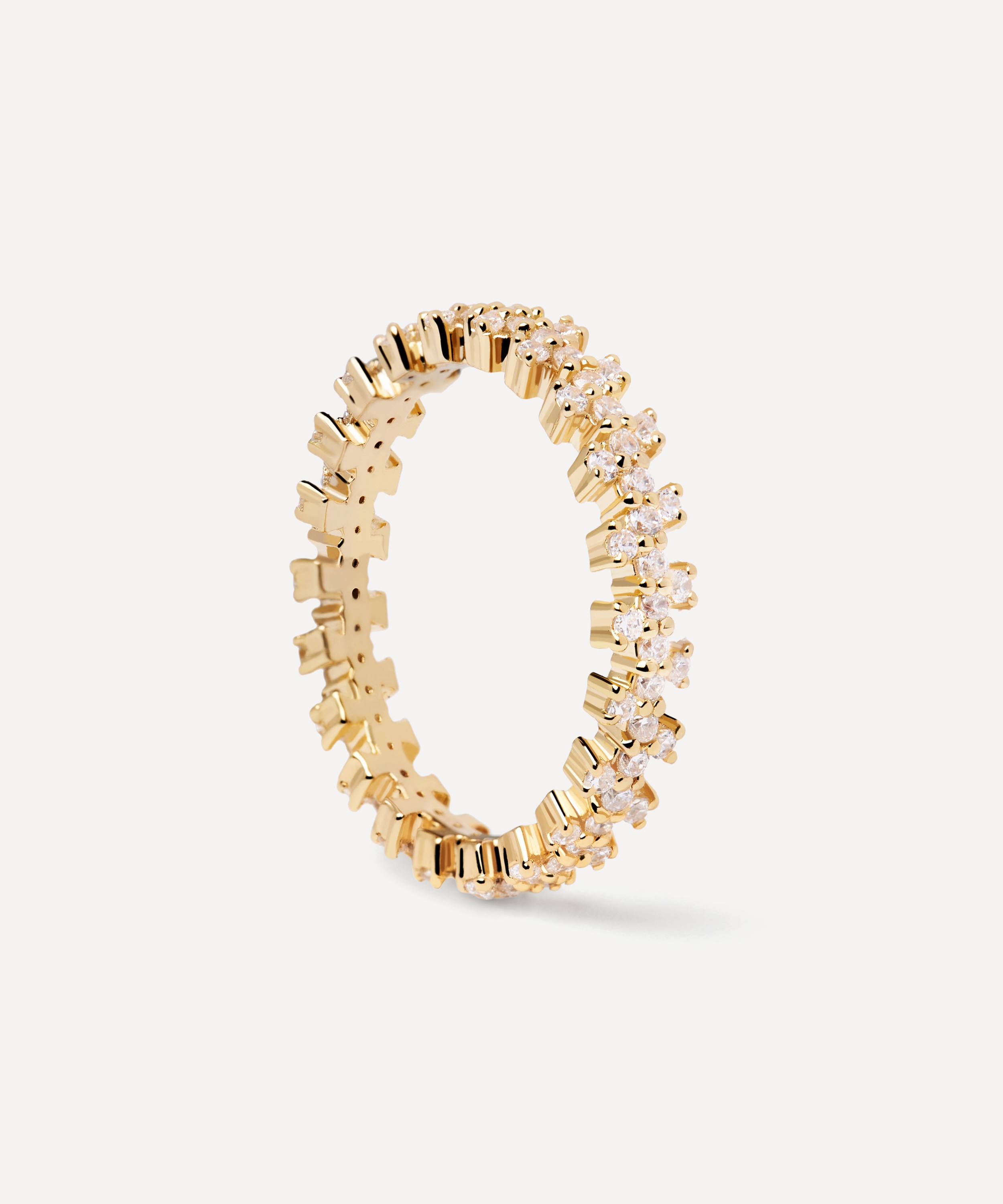 PDPAOLA - 18ct Gold-Plated Crown Eternity Ring image number 4
