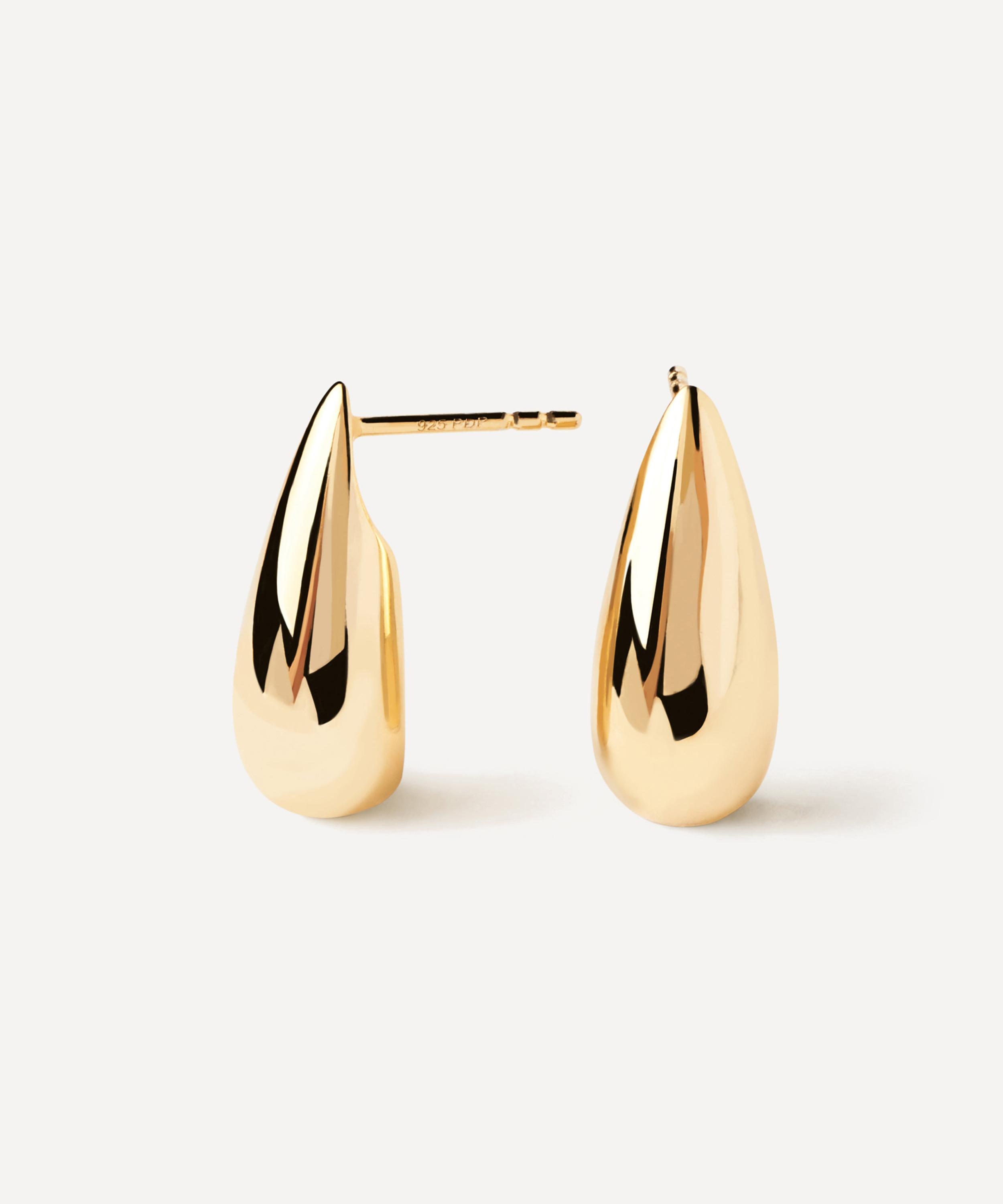 PDPAOLA - 18ct Gold-Plated Large Sugar Drop Earrings