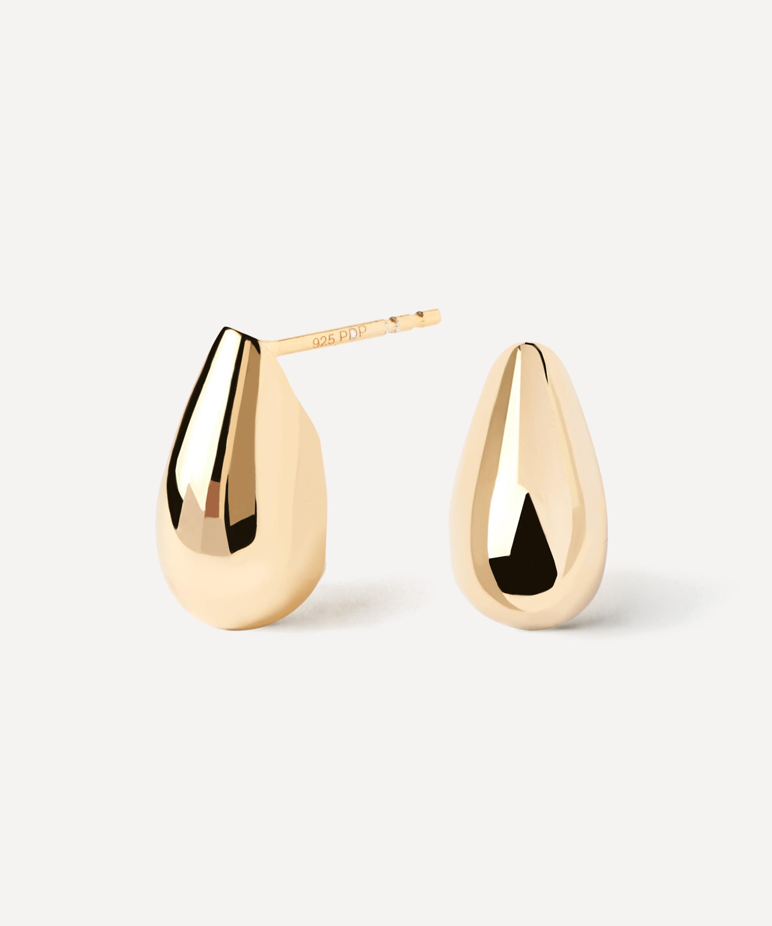 PDPAOLA - 18ct Gold-Plated Small Sugar Drop Earrings