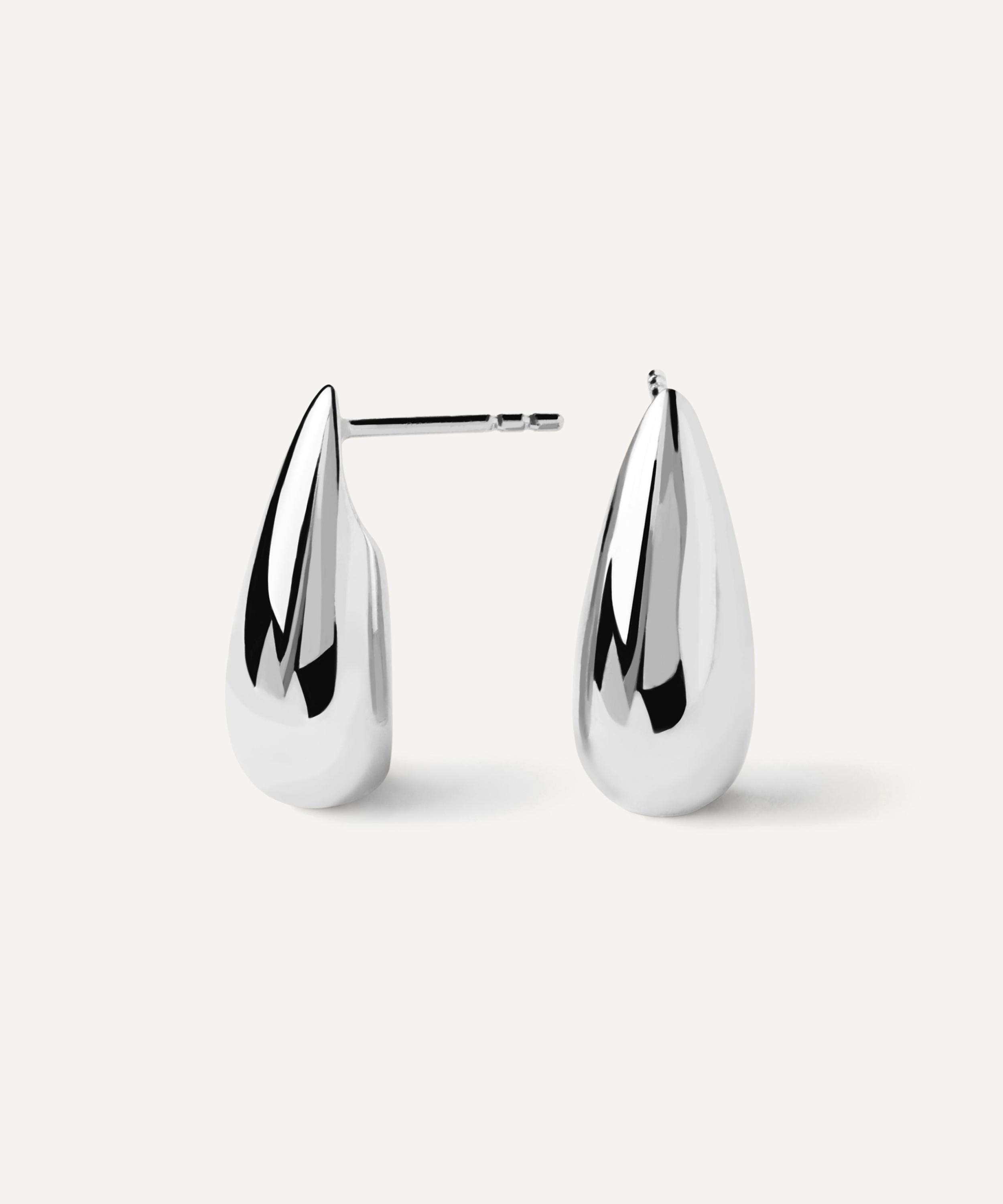 PDPAOLA - Sterling Silver Large Sugar Drop Earrings image number 0
