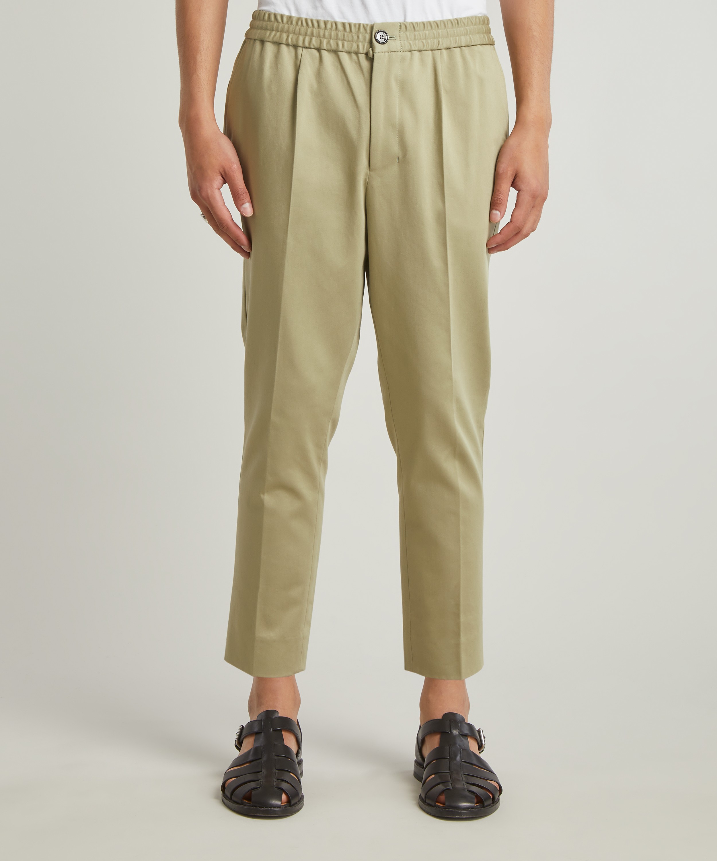 Ami - Elasticated Waist Cropped Trousers image number 2