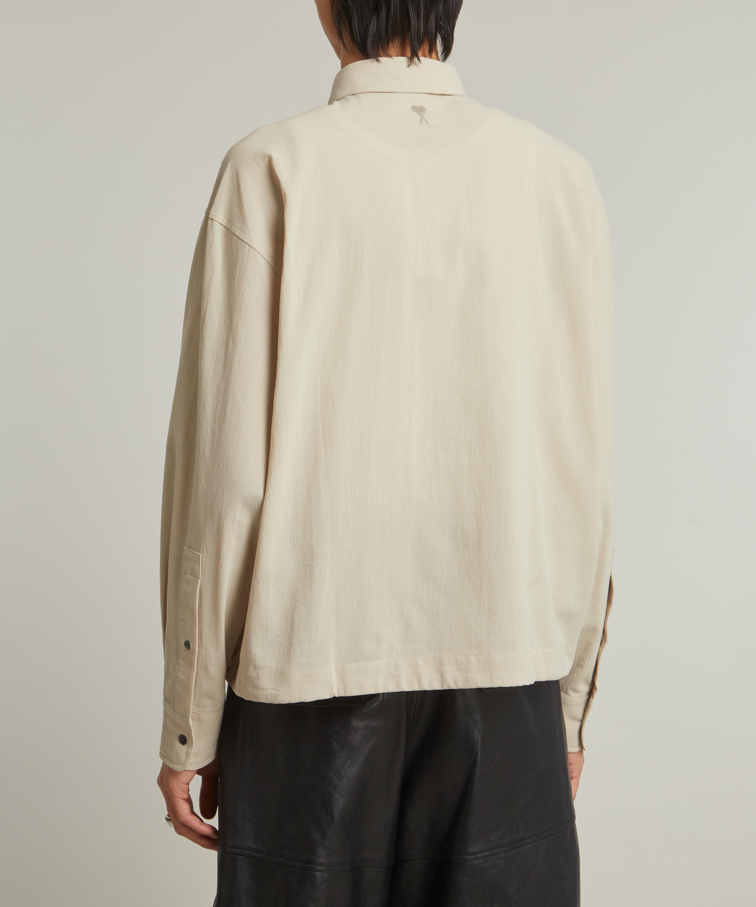 Ami - Long Sleeve Drawstring Shirt image number 3