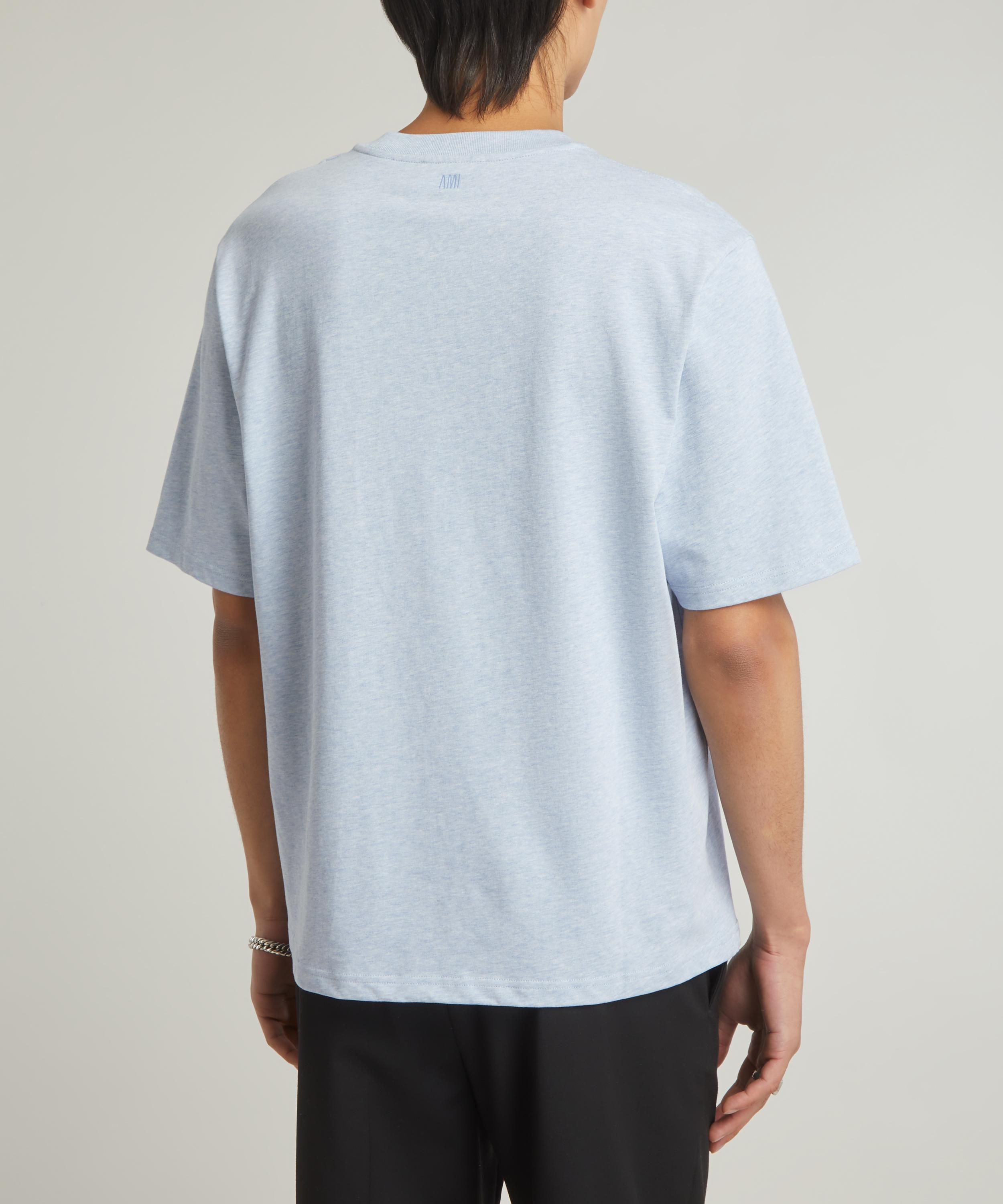 Tシャツ・カットソー AMI PARIS Boxy T-shirt with Ami Heart Embroidery KS1422 AMI Paris Alexandre Mattiussi Tee Shirt Oversized Heart Off