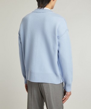 Ami - Off-White Ami de Coeur Wool Cardigan image number 3