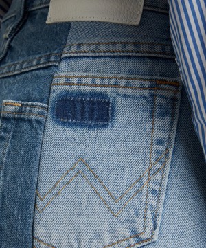 E.L.V. Denim - Contrast Denim Flare Jeans image number 4