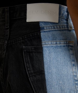E.L.V. Denim - Contrast Denim Boyfriend Jeans image number 4