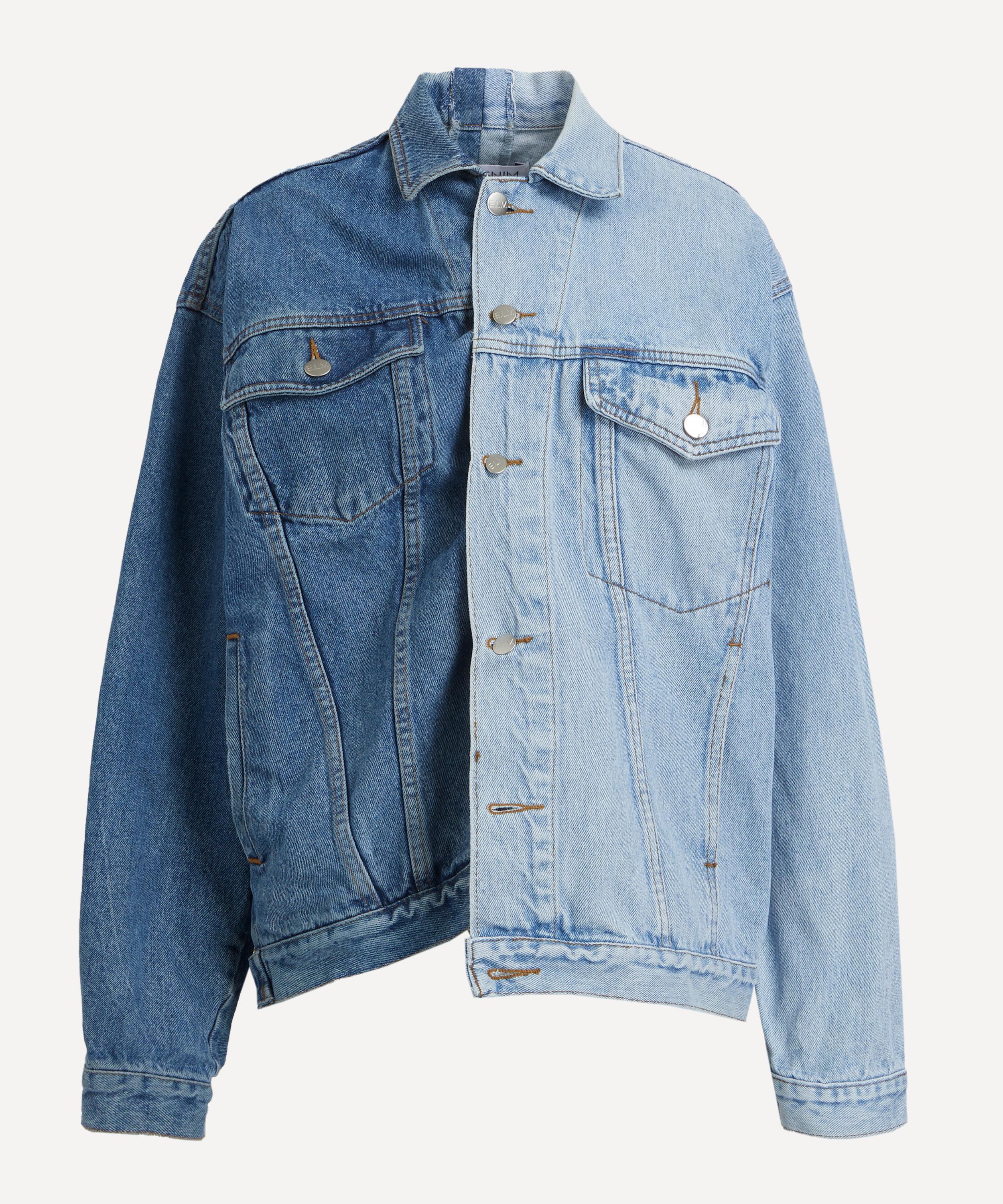 Contrast denim jacket sale