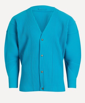 Homme Plisse Issey Miyake - MC March Pleated V-Neck Cardigan image number 0