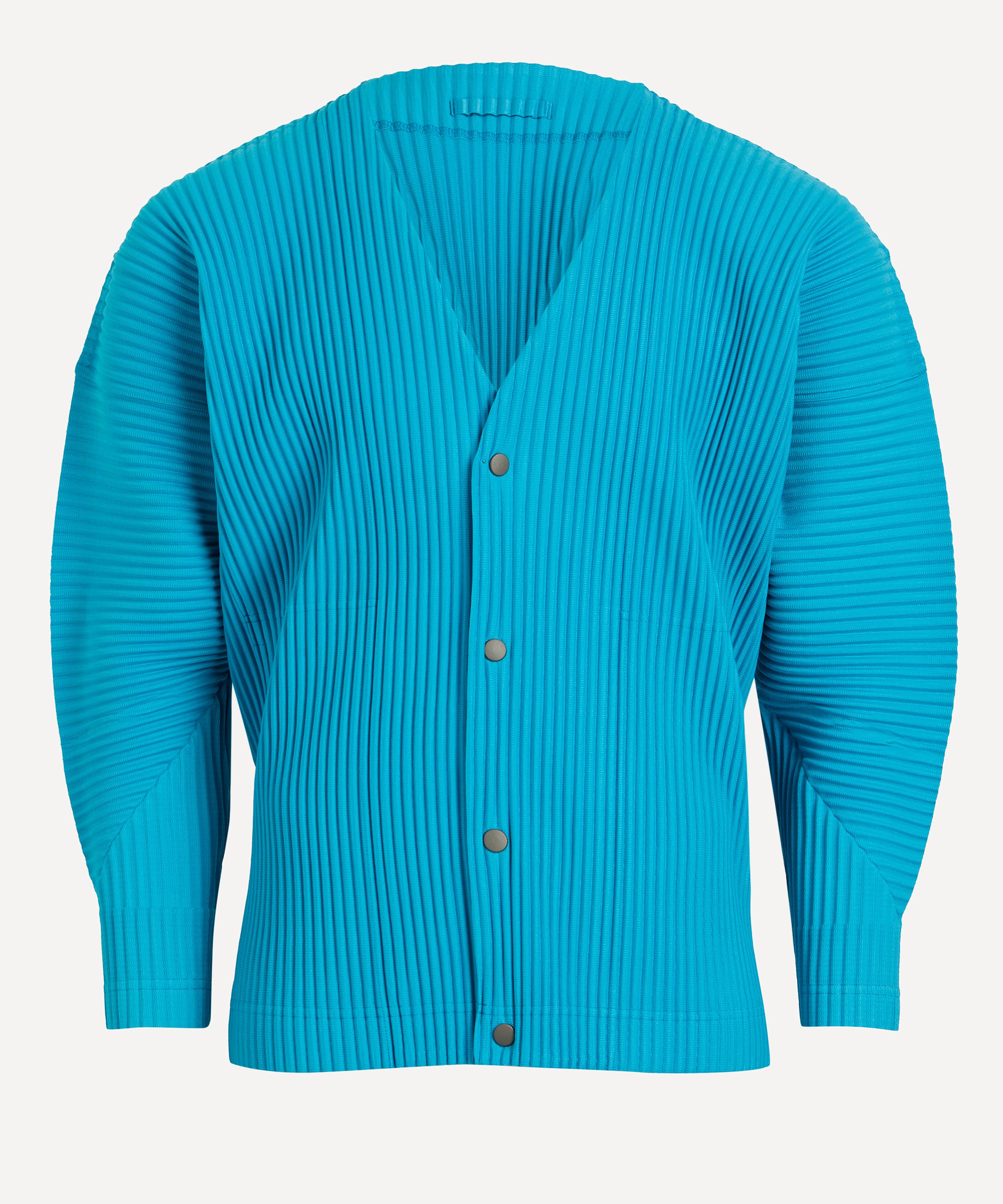 Homme Plisse Issey Miyake MC March Pleated V-Neck Cardigan | Liberty