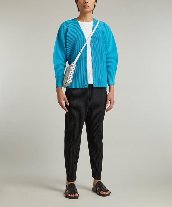 Homme Plisse Issey Miyake MC March Pleated V-Neck Cardigan Homme Plisse Issey Miyake MC March Pleated V-Neck Cardigan