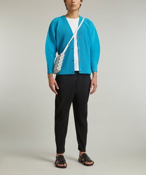 Homme Plisse Issey Miyake - MC March Pleated V-Neck Cardigan image number 1