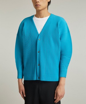 Homme Plisse Issey Miyake - MC March Pleated V-Neck Cardigan image number 2