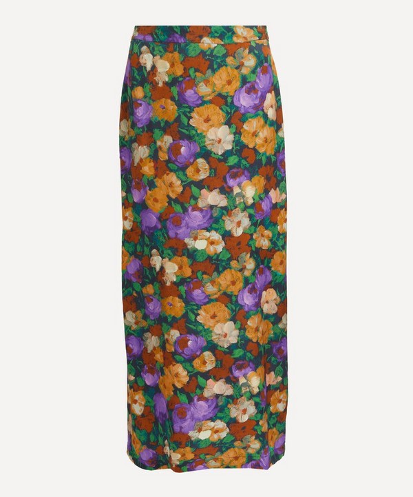 KITRI - Laurel Iris Impressionist Floral Skirt