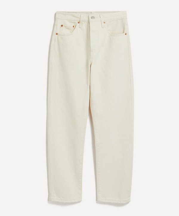 Levi's Red Tab - 501® Crop Straight Leg Cream Jeans image number null