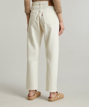 Levi's Red Tab - 501® Crop Straight Leg Cream Jeans image number 3