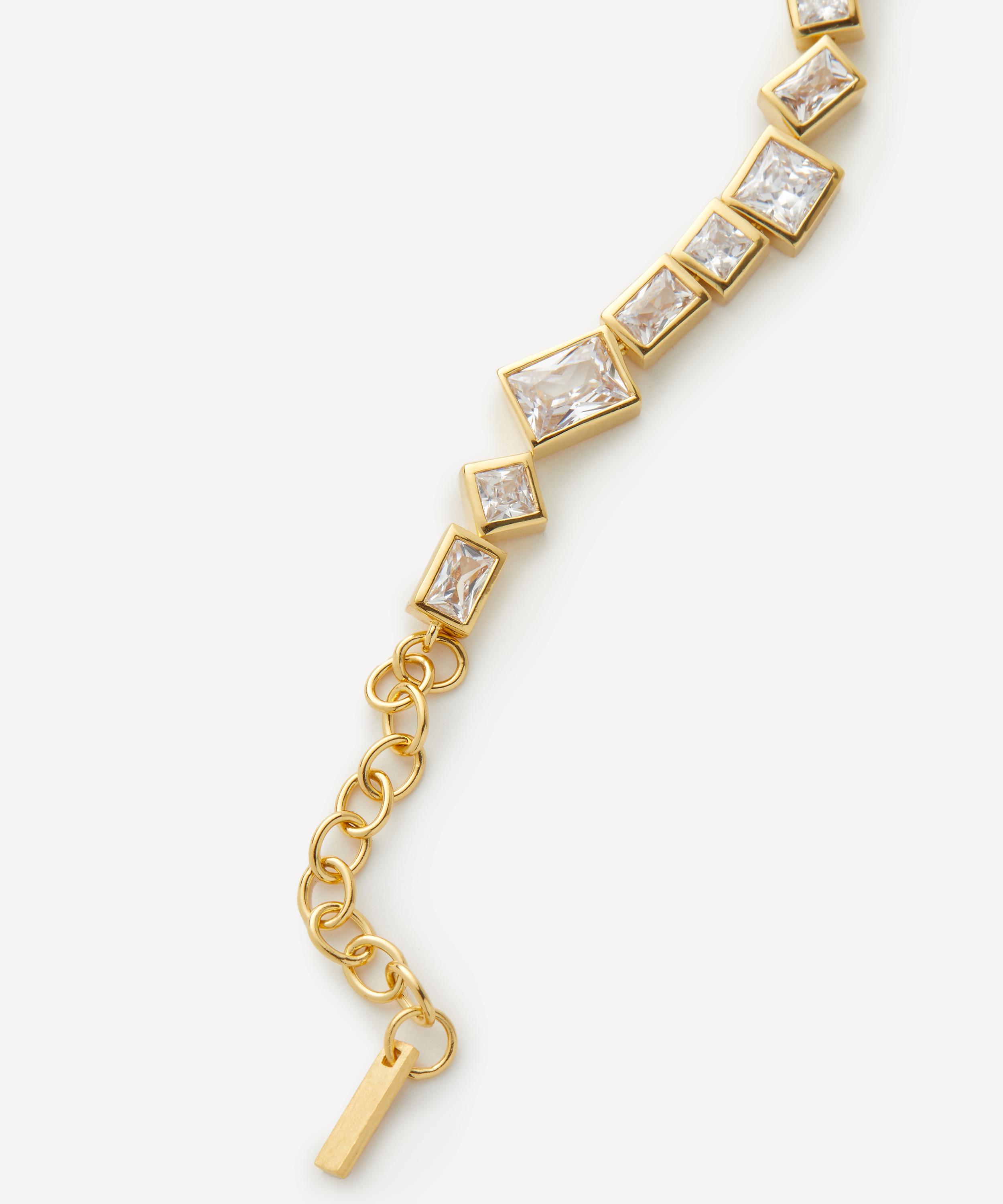 Completedworks - 18ct Gold-Plated Vermeil Silver Cubic Zirconia Bracelet image number 1