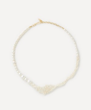 Completedworks - 18ct Gold-Plated Vermeil Silver Pearl Cove Necklace image number 0