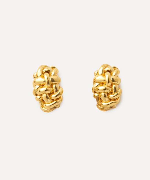 Completedworks - 18ct Gold-Plated Vermeil Silver Stud Earrings image number null