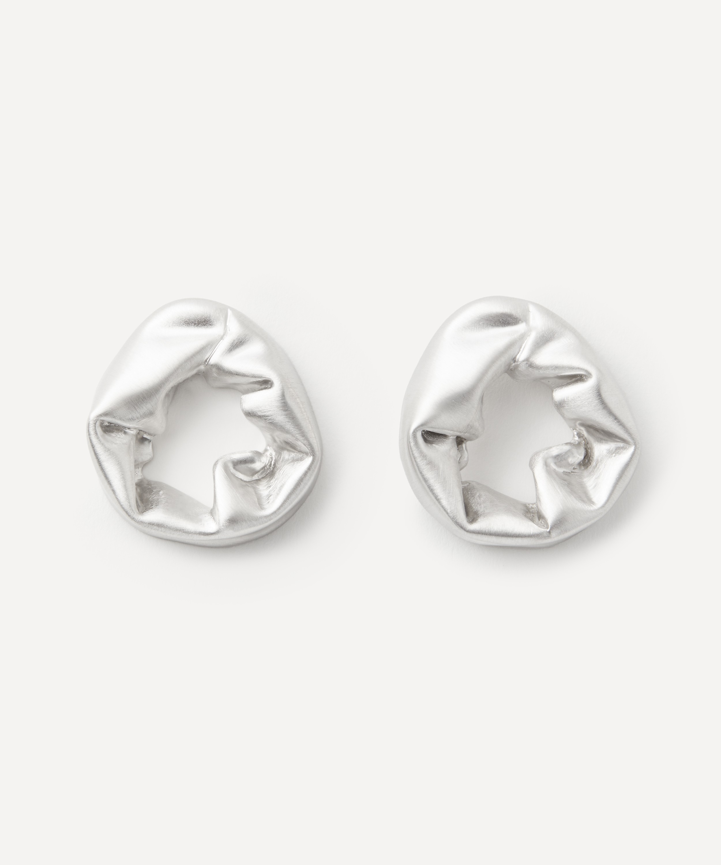 Completedworks - Sterling Silver Scrunch Earrings image number 0