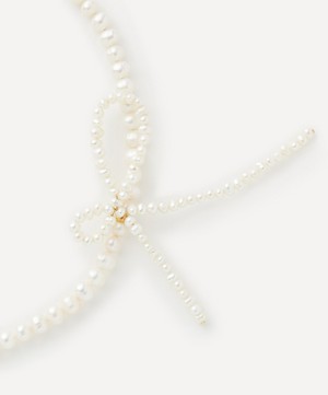 Completedworks - 18ct Gold-Plated Vermeil Silver Pearl Necklace image number 1