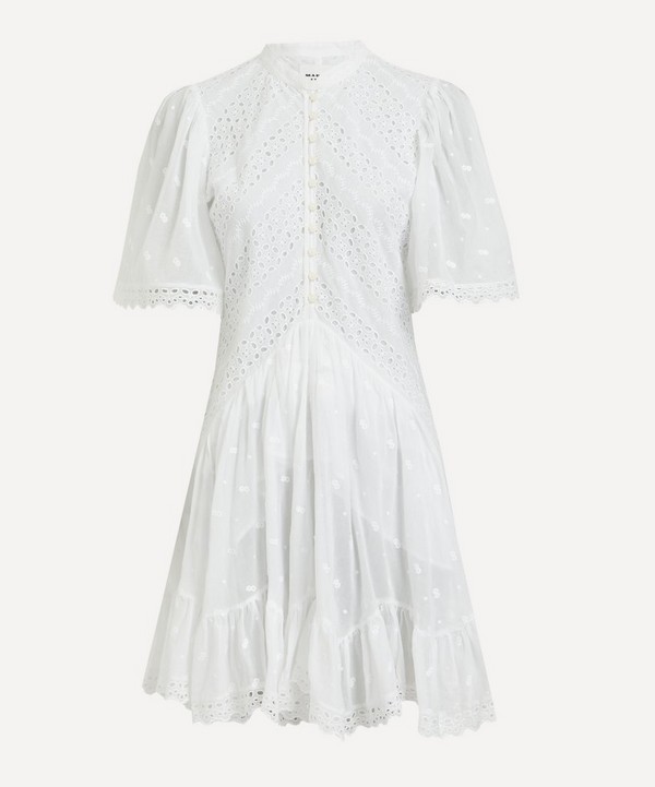 Isabel Marant Etoile - Slaye Broderie Anglaise Cotton Mini-Dress image number null
