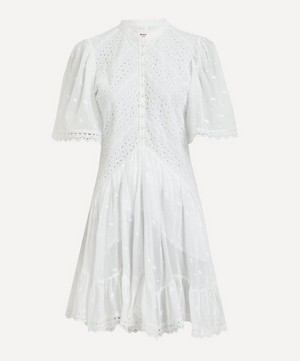 Isabel Marant Etoile - Slaye Broderie Anglaise Cotton Mini-Dress image number 0