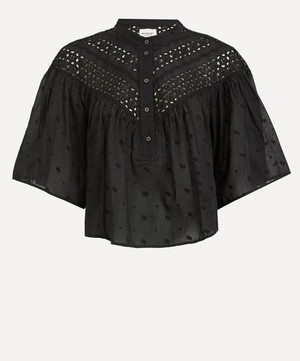 Isabel Marant Etoile - Safi Broderie Anglaise Cotton Top image number 0