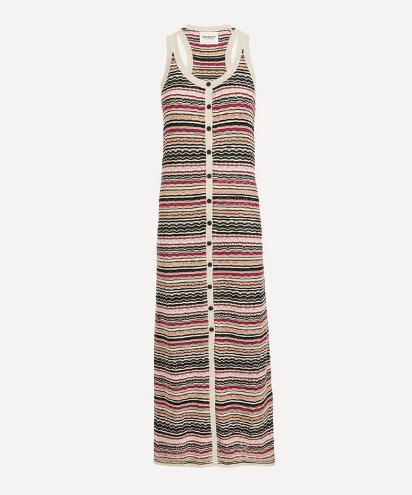 Isabel Marant Etoile - Haroya Striped Linen Maxi-Dress image number null