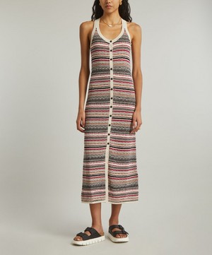 Isabel Marant Étoile - Haroya Striped Linen Maxi-Dress image number 2