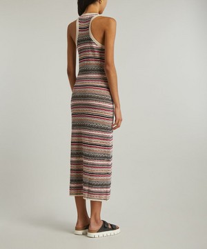 Isabel Marant Etoile - Haroya Striped Linen Maxi-Dress image number 3