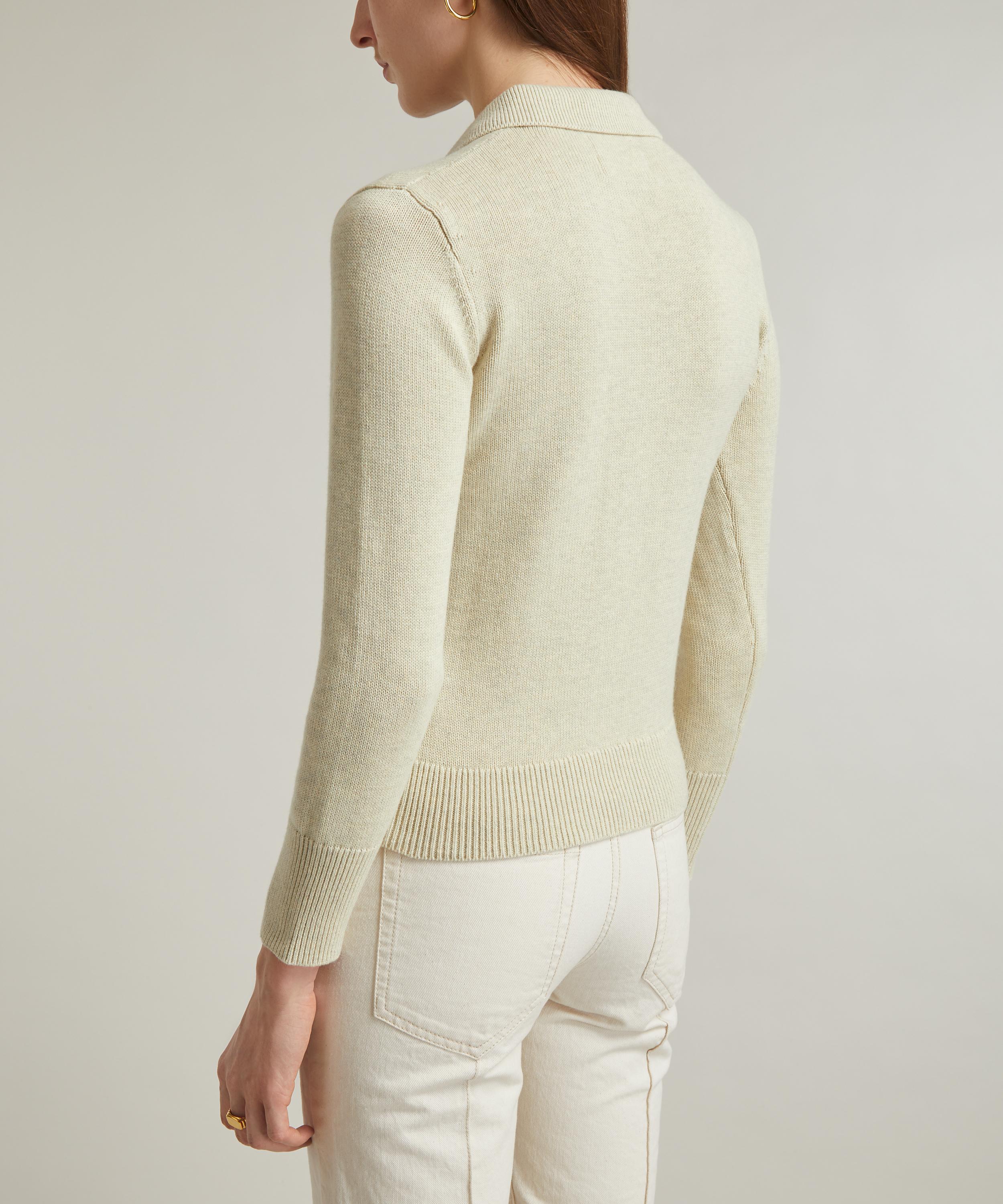 Isabel Marant Étoile - Nola Logo Collared Jumper image number 3