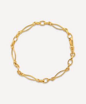 V by Laura Vann - 18ct Gold-Plated Vintage Link Chain Bracelet image number 0