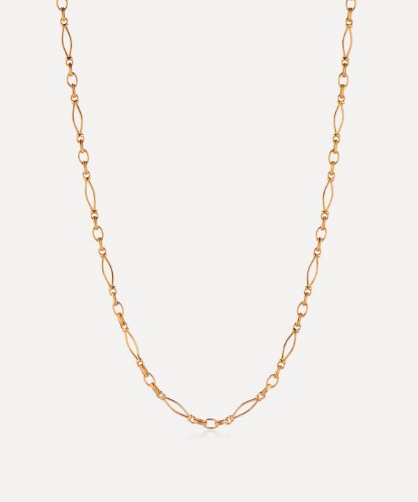 V by Laura Vann - 18ct Gold-Plated Vintage Link Heavy Chain Necklace image number null