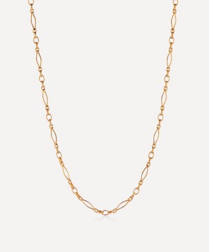 V by Laura Vann - 18ct Gold-Plated Vintage Link Heavy Chain Necklace image number 0
