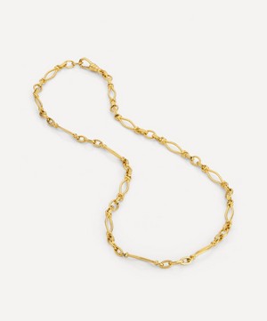 V by Laura Vann - 18ct Gold-Plated Vintage Link Heavy Chain Necklace image number 2